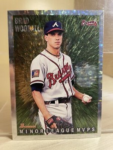 1995 BOWMAN GOLD FOIL #222 BRAD WOODALL ATLANTA BRAVES