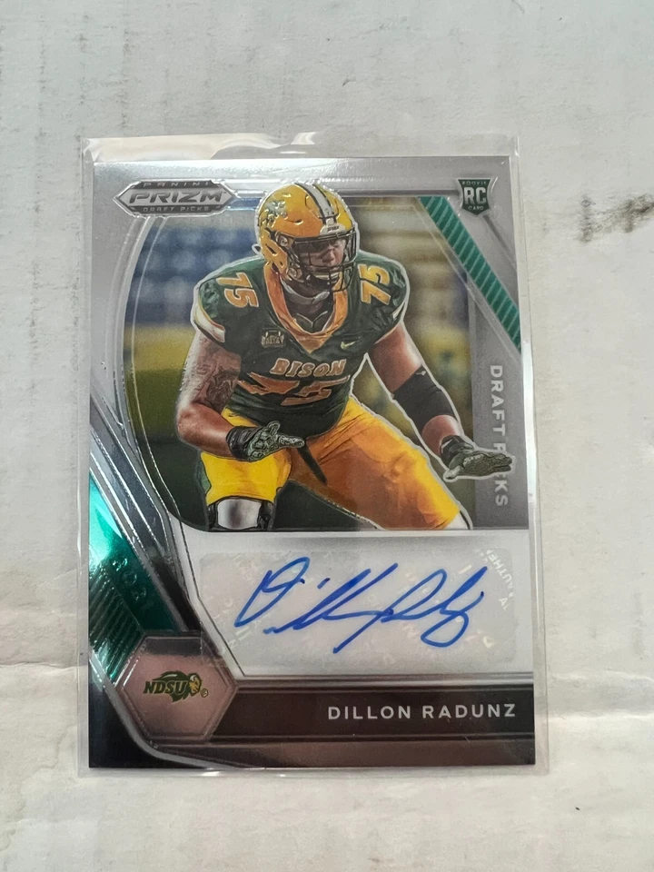 Dillon Radunz 2021 Prizm Draft Picks Rookie Auto Base Card #DPA-DRA - Image 1 of 1