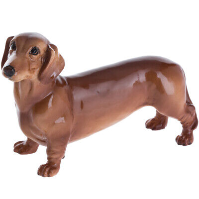 John Beswick Dachshund Figure Hand-Painted Ceramic 12cm Length Collectable • 33.42€