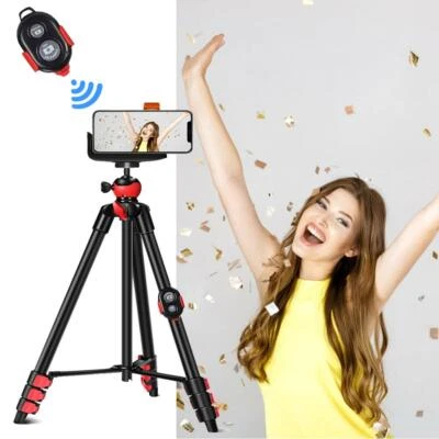 T60 Mobile Phone Holder With Bluetooth Remote Control Camera Tripod For Iphone - Image 1 of 4