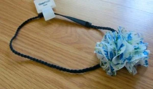 GAP KIDS ~ NEW NWT Chose Color~ Braided Faux Leather FRILLY FLOWER Hair Headband - Picture 1 of 6