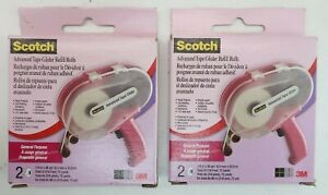 Scotch Cat 085-R 4 Advance Tape Glider Refill Rolls 1/4" x 36 Yard - Lot 2 Packs