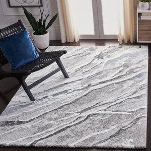 Safavieh Power Loomed Century Collection Grey / Blue Area Rugs - CTY382F - Picture 1 of 16