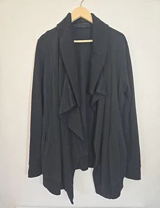 Cárdigan Chaqueta Allsaints Dahalia Sweat Negro Frente Abierto Cremallera Cuello Talla Grande - Imagen 1 de 10