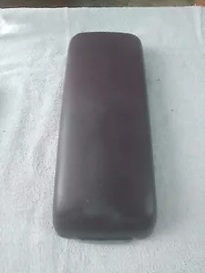 1990-95 Chrylser Lebaron Convertible Center Console Lid Armrest Maroon Vinyl - Picture 1 of 7