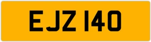 EJZ 140 E 3x3 DATELESS PRIVATE NUMBER PLATE EM EMM EMMA EVE EVA EUAN ERIC ELA ED - Picture 1 of 1