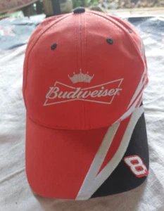VTG Dale Earnhardt Jr #8 Embroidered Budweiser NASCAR Baseball Cap Hat - Picture 1 of 8