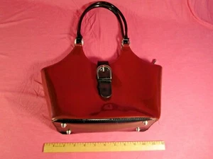 Beijo 12-inch Patent Leather Purse/Tote Bag - Picture 1 of 11