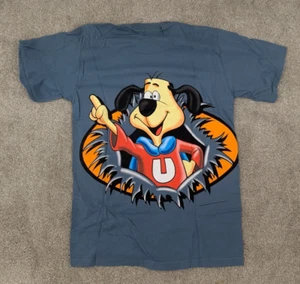 Underdog Cartoon Teal Graphic T-Shirt Herren M Medium Vintage 90s Changes 1996 Neu - Bild 1 von 12