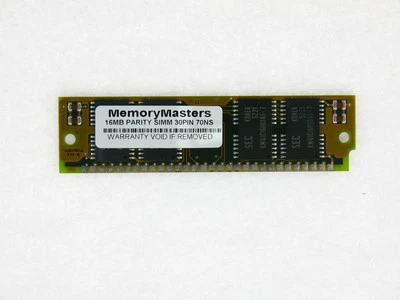 16MB FPM MEMORY PARITY 70NS SIMM 30-PIN 5V 16X9 TESTED - Image 1 of 4