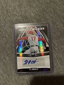 2022 Elite Extra Edition Hidden Gems T.J. BROCK Auto! Rare Rookie RC - Picture 1 of 3