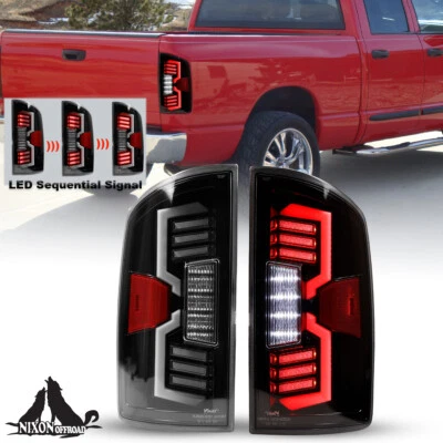 LED Sequential Tail Lights For 2002-06 Dodge Ram 1500 03-06 Dodge Ram 2500 3500 - Image 1 of 4