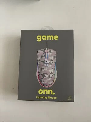 Onn Gaming Mouse w/ Attached USB Power Cable LED lighting DPI Adjustable  - Image 1 of 2