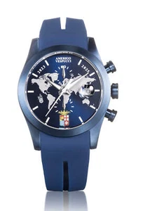 Locman Island Amerigo Vespucci Crono pvd blu silicone 0618B02S-BLAMVESB - Foto 1 di 1