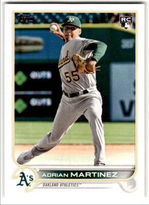 2022 Topps Update Adrian Martinez Rookie #US77 Oakland Athletics - Image 1 of 2