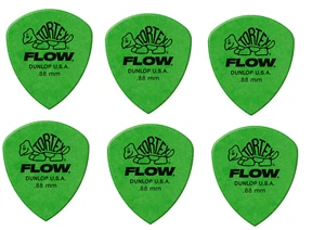 LOT DE 6 MEDIATORS DUNLOP TORTEX FLOW - 0.88 mm - 558R088 - Picture 1 of 4