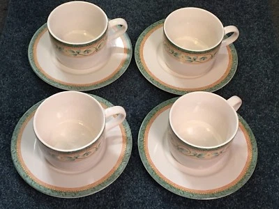 Juego de 4 tazas y platillos de café Pfaltzgraff French Quarter, Foto 1 de 4