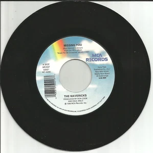 Raul Malo MAVERICKS Missing You / Foolish Heart Limited USA 7 INCH vinyl MINT 45 - Picture 1 of 1