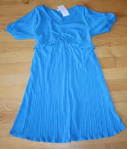 Isabel By Ingrid + Isabel Short Sleeve Plisse Maternity Empire Waist Dress Sz S - Picture 1 of 1