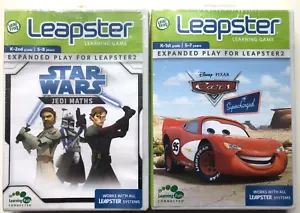 Leap Frog Leapster Star Wars Jedi Maths & CARS Game x 2 - Brand New & Sealed - Picture 1 of 5