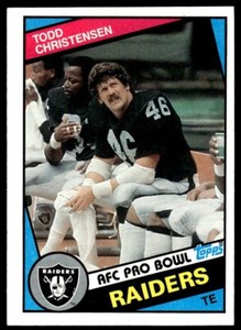 1984 TOPPS TODD CHRISTENSEN LOS ANGELES RAIDERS #105