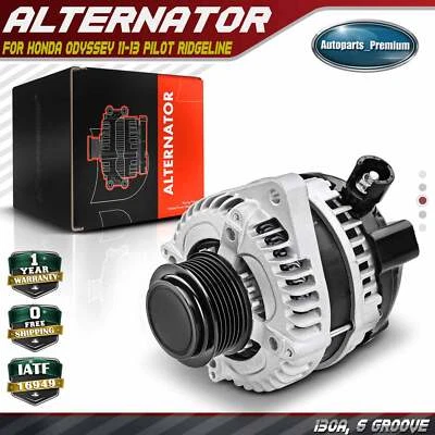 Генератор переменного тока для Honda Odyssey 11-13 Pilot 12-15 Ridgeline 12-14 3,5 л 12 В 130 А по часовой стрелке - Изображение 1 из 4