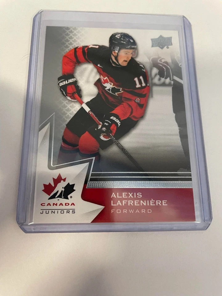 2020 Upper Deck Team Canada Juniors Men's U-20 Alexis Lafreniere #32 Rookie RC - Image 1 of 2