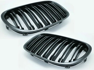 MIT Front Kidney Grille Glossy Black M Look For '09-'15 BMW F01/F02 7 Series - Imagen 1 de 3