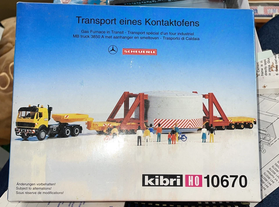 Kibri 10670 1:87 Gas Furnace in Transit Kit scheuerle rare out of stock - Image 1 of 1