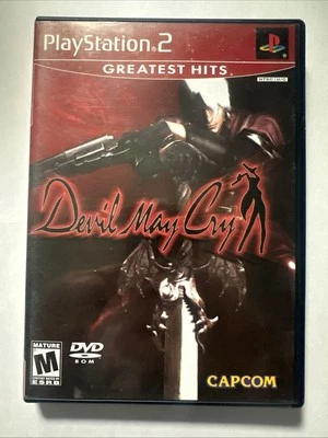 Devil May Cry Greatest Hits (Sony PlayStation 2, 2002) Case, Disk, and Manual - Image 1 of 3