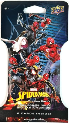 🔥NUEVO 2024 Upper Deck Marvel Spider-Man paquete de cartas coleccionables con 6 cartas/boceto artístico🔥 Foto 1 de 2