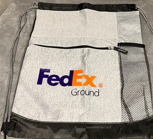 Fedex Ground Fan Cinch Backpack Beach Pool Bag Sports Game Sack Travel Deluxe a - Picture 1 of 3