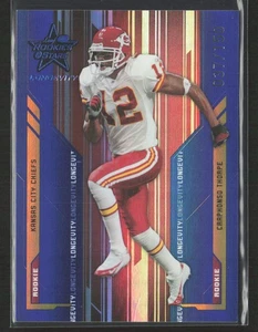 Craphonso Thorpe 2005 Leaf Rookies & Stars Longevity #213 Sapphire /150 Chiefs - Picture 1 of 2