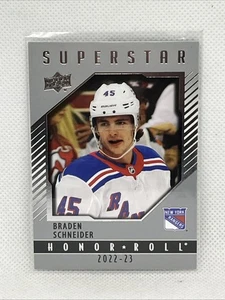 New York Rangers - Braden Schneider - 22/23 UD Series 1 - Honor Roll Super Star - Picture 1 of 2