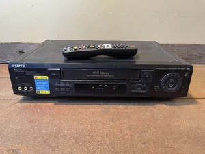 Vintage SONY VCR SLV-998HF Hi-Fi Video Cassette Recorder VHS w/ Remote WORKING! - Picture 1 of 4