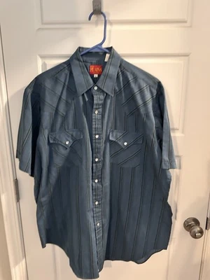 Camisa de manga corta occidental Ely Plains talla grande Foto 1 de 3