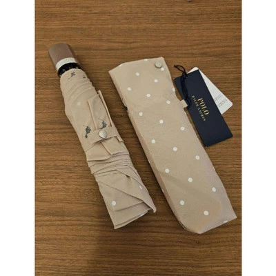 Polo Ralph Lauren Paraguas Plegable Beige X Lunares X Polo Player Poliéster Foto 1 de 4