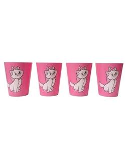 Disney The Aristocrats 4 Pack of 16oz Pink BPA Plastic Cups - NEW - Picture 1 of 5