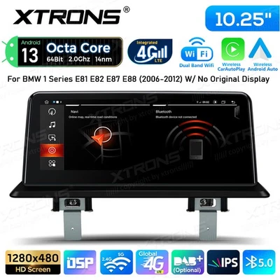 10,25" Android 14 Autoradio Octa Kern GPS Navi iDrive LTE 4G für BMW E87 E81 E88 - Bild 1 von 4