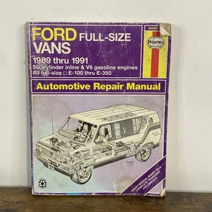 Ford Vans Full Size E-100 thru E-350 1969-1991 Haynes Repair Manual 344 Book - Bild 1 von 7