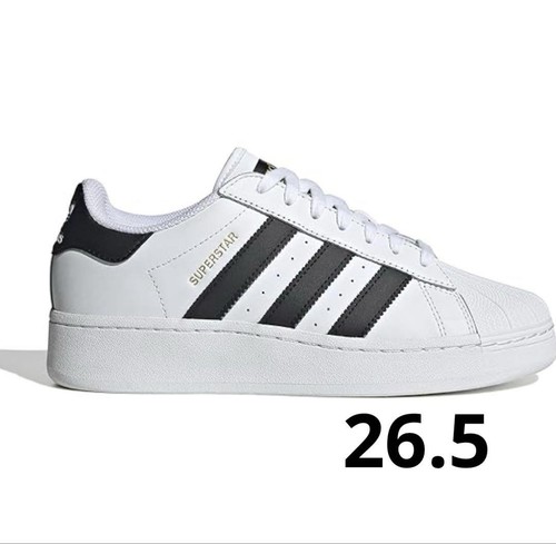 Sneakers Adidas Superstar XLG bianche spessore 26 5 cm suola usate piccola macchia