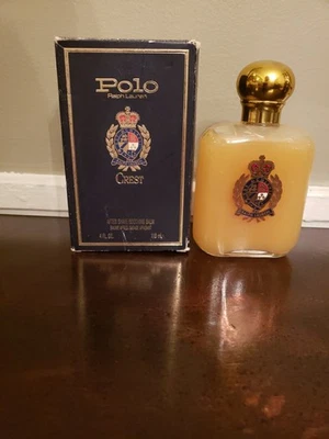 Ralph Lauren Polo Crest After Shave Bálsamo Calmante 4.0 FL. OZ.  Artículo vintage Foto 1 de 4