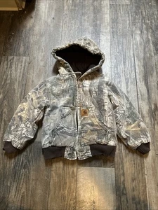 Carhartt Realtree Camouflage Quilt Lined Active Jacket YOUTH Size XXS 4-5 - Picture 1 of 4