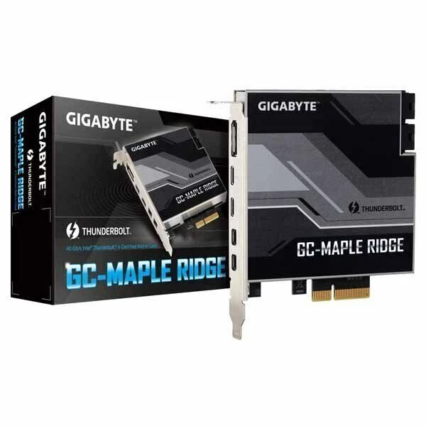 Gigabyte GC-MAPLE RIDGE Thunderbolt 4 PCI-Ex4 add on Card USB Type-C DisplayPort - Image 1 of 1