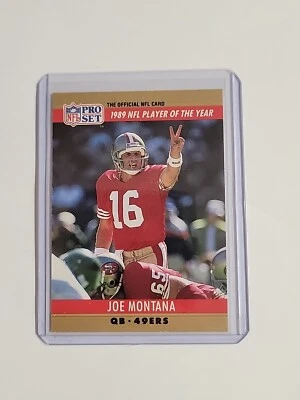 Joe Montana 1990 Pro Set Printing Error Card #2 SUPER RARE Football Card - Image 1 of 2