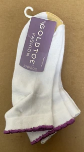Vintage girls Goldtoe 3 pack sock size 6-9 - Picture 1 of 3