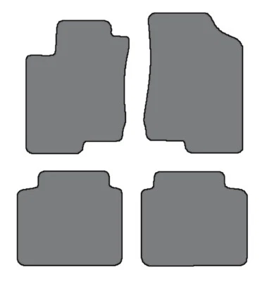 Juegos de 4 alfombrillas a medida para Hyundai Azera 2006-2011 - negras Foto 1 de 4