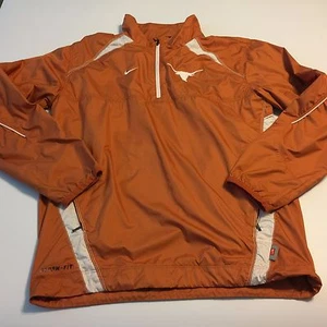 Vintage Nike Storm-Fit Texas Longhorns Burnt Orange 1/4-Reißverschluss belüfteter Pullover Herren XS - Bild 1 von 8