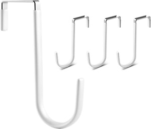 over the Door Hook, 4 Pack Door Hooks for Hanging Clothes, Towels, Coats, and Mo