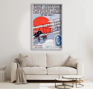 Komm Josephine in meiner Flugmaschine Noten Design 24x36, 11x17 im Poster - Bild 1 von 4